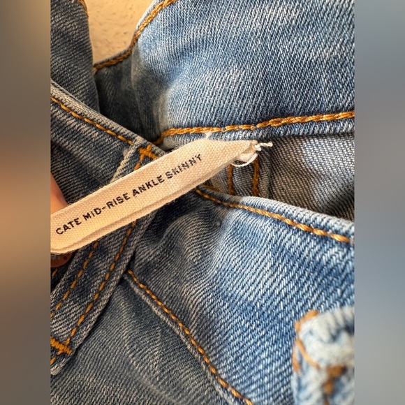 Rag & Bone Cate Mid Rise Ankle Skinny Jeans Size 30 light wash - Picture 4 of 8